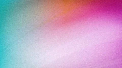 Abstract grainy gradient background with smooth blends of turquoise, pink, .. Foto stock