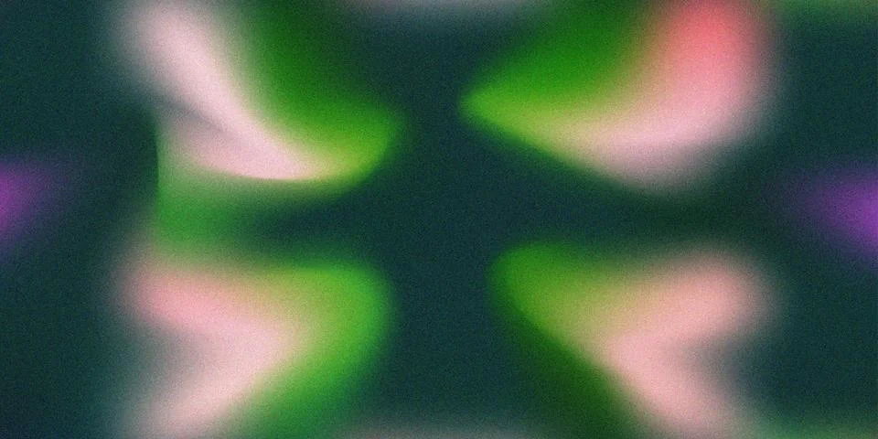 Abstract grainy gradient background with soft pink and green shapes Иллюстрация