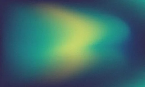 Abstract grainy gradient background with teal and yellow glowing light and .. Stock Illustration