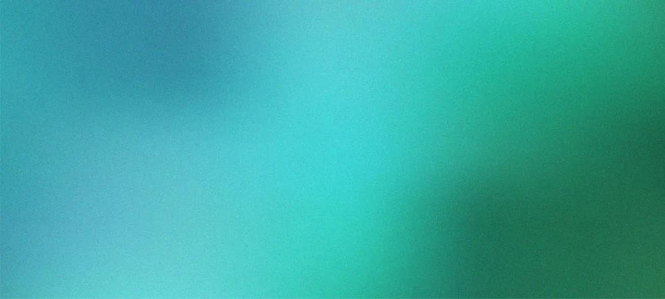 Abstract Grainy Gradient Background with Teal and Emerald Green Colors and .. Stock Illustration