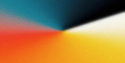Abstract grainy gradient background teal orange red black noise texture re... Stock Photos