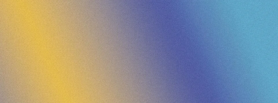 Abstract grainy gradient background transition from yellow to purple and blue Stock Illustration