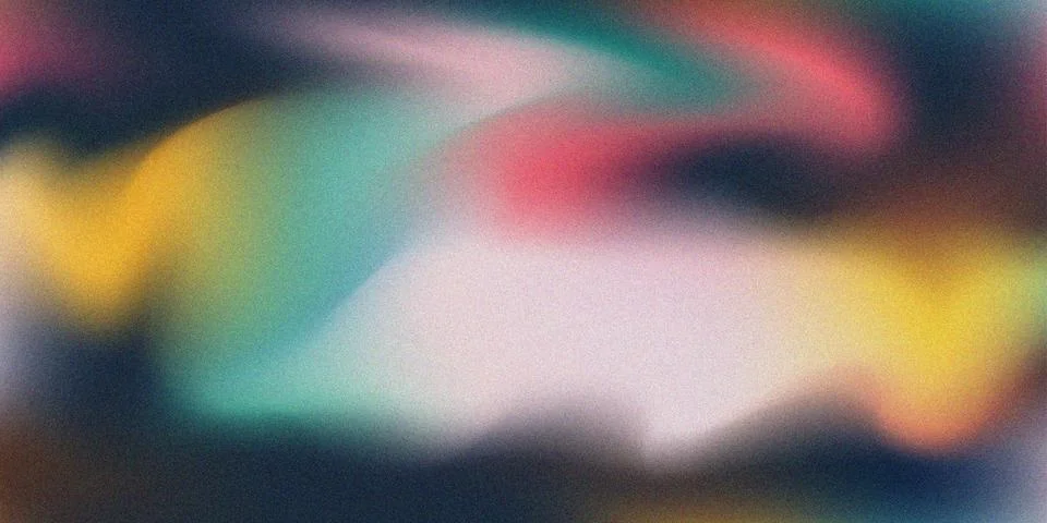 Abstract grainy gradient background with vibrant colorful texture Stockillustratie