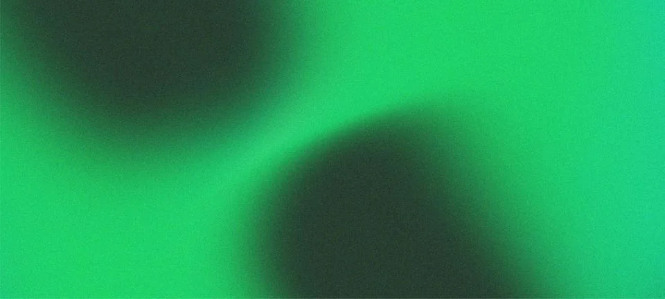 Abstract Grainy Gradient Background with Vibrant Green and Dark Textured Blur Stock Illustration