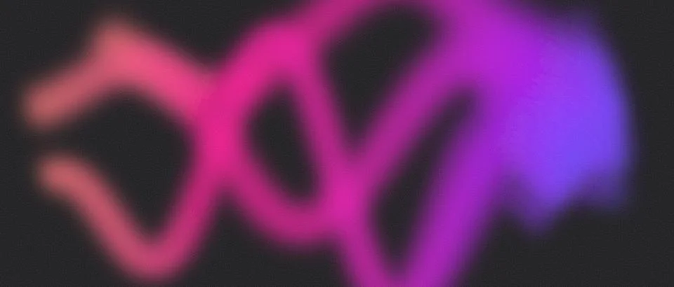 Abstract grainy gradient background with vibrant pink and purple neon light.. Stock Illustration
