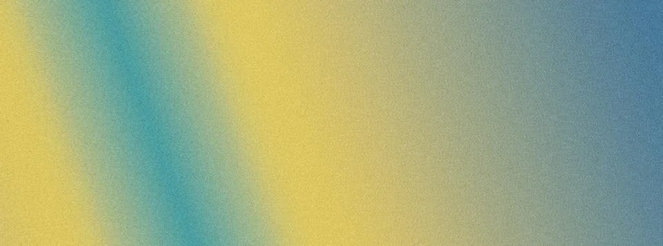 Abstract grainy gradient background in warm yellow, teal, and soft blue Stock Illustration