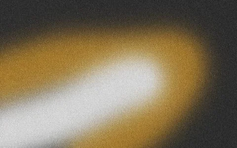 Abstract Grainy Gradient Background with White Beam Golden Glow Noise Texture Stock Illustration