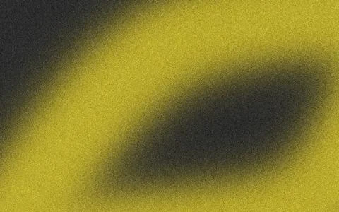 Abstract Grainy Gradient Background with Yellow Glow and Dark Noise Texture Illustrazione stock