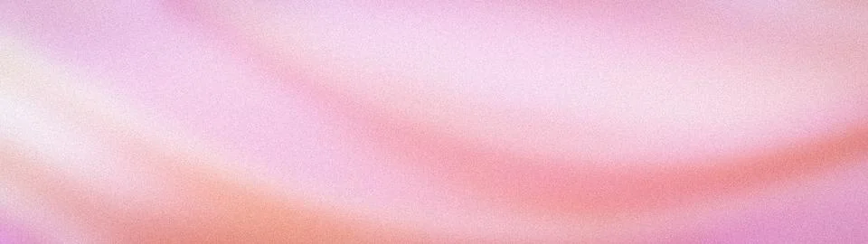 Abstract grainy gradient wide background banner with aesthetic pink peach a.. Stock Illustration
