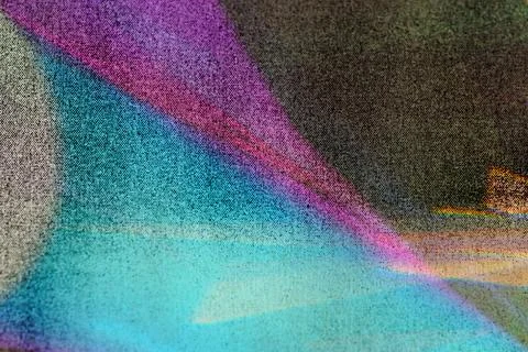 Abstract grainy prism light reflection colorful vintage background ,leak overlay 스톡 일러스트