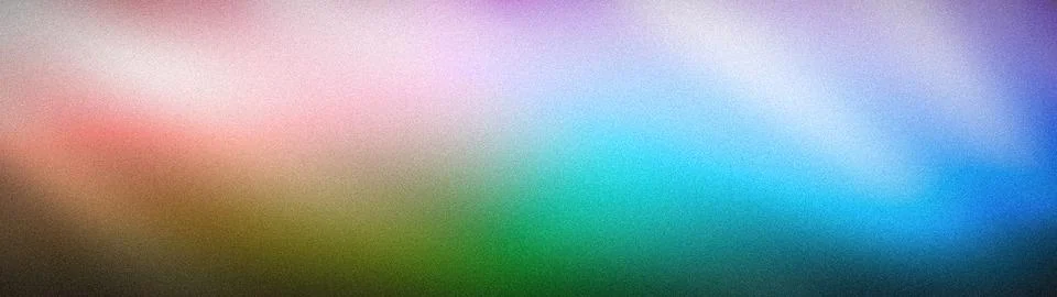 Abstract grainy rainbow spectrum gradient wide banner background aesthetic bl Illustration