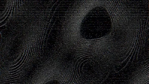 Abstract grainy ripples flowing across a dark textured surface Video stock 336776025