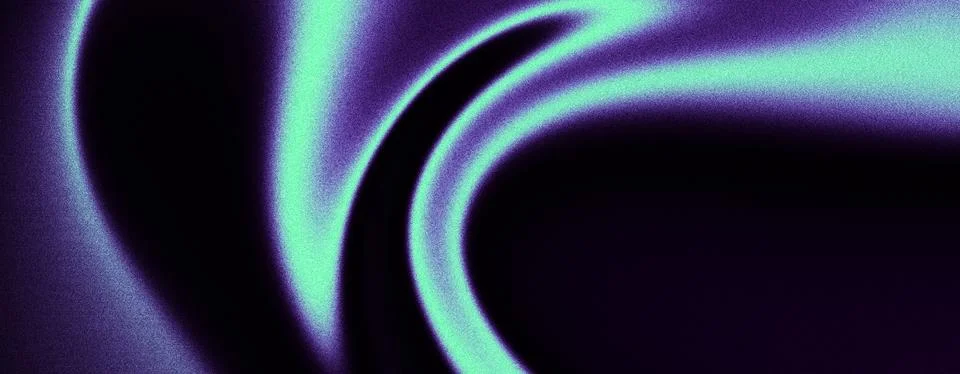 Abstract Grainy Violet and Mint Green Light Arc Background Stock Illustration