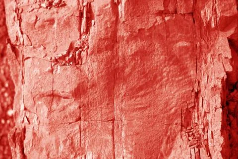 Abstract granite stone wall texture Coral color. Stock Photos