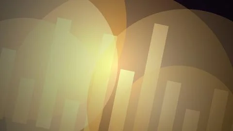 Abstract graph charts with glowing light effects Stock Illustration