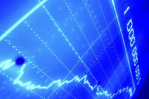 Abstract graph Stock Illustration