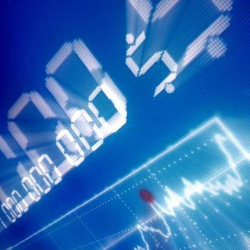 Abstract graph Stock Illustration