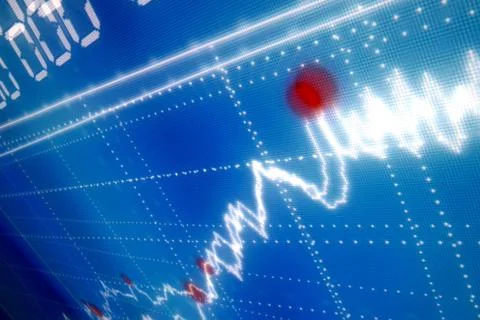 Abstract graph Stock Illustration