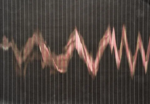 Abstract Graph Line on Black Background Created with Photocopy Art Technique Stock Illustration