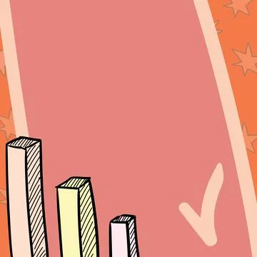 Abstract Graph Presenting Progress, Moving Forward Improving Concept, Displaying Stock Illustration