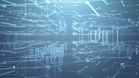 Abstract Graphene Structure Background Stock Footage 81645414