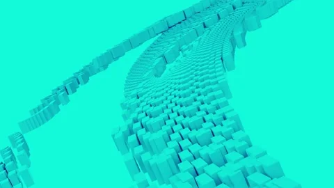 Abstract graphic animation - theme data stream, speed or internet Видео 164068314