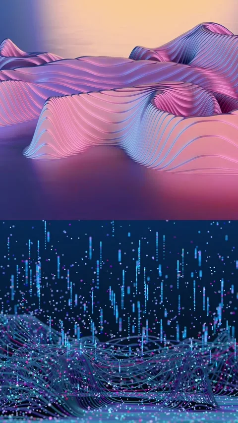 Abstract graphic background Stock Footage 296337687