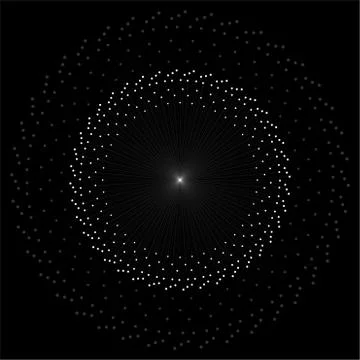 Abstract graphic background with lines and dots, network connection. Vector i Stock Illustration