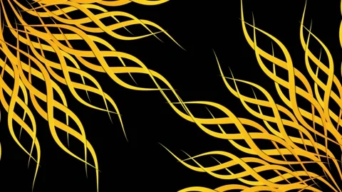 Abstract graphic background of looping shape illusion from edge Stock Footage 234617457