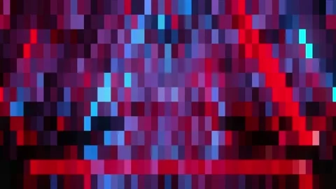 Abstract graphic background, Pixel is going to colorful background Stock Footage 169805425