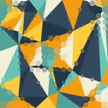 Abstract graphic background of polygon triangle shapes イラスト素材