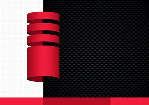 Abstract Graphic Background with Red Elements Stock Illustration