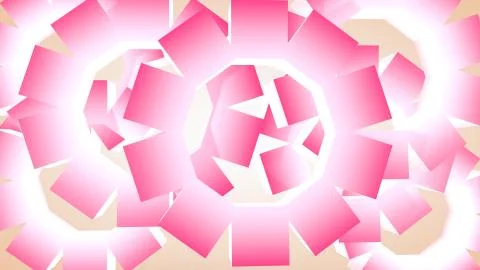 Abstract graphic background from rotating cubes, 3D rendering Stock Illustration