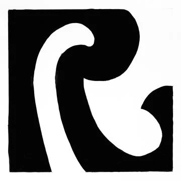 Abstract graphic composition with curve patterns Stock Illustration