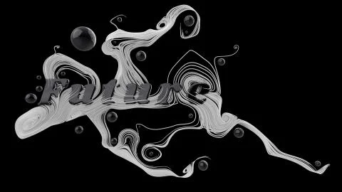 Abstract graphic composition with the word Future. behind the word are beautiful Stock Illustration