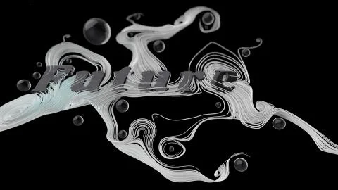 Abstract graphic composition with the word Future. behind the word are beautiful Stock Illustration