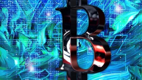 Abstract graphic design bitcoin. Background. Stock Footage 92563008