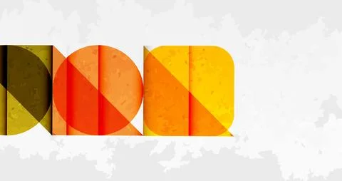 Abstract graphic design features overlapping rounded rectangles. Colors 库存插图