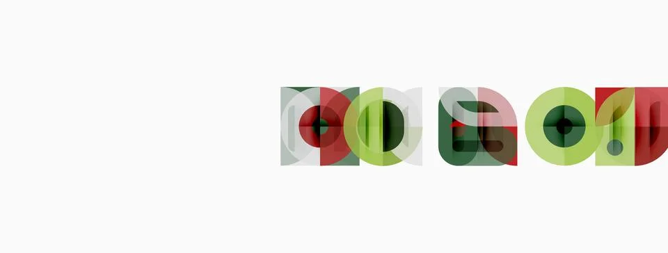 Abstract graphic design features overlapping colorful squares forming text. 스톡 일러스트