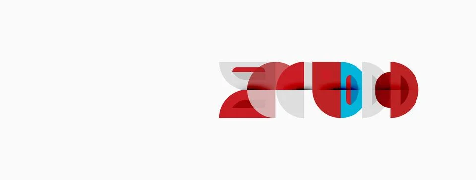 Abstract graphic design features overlapping red, gray shapes forming stylize イラスト素材