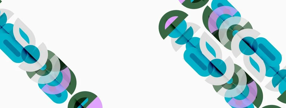Abstract graphic design features overlapping teal shapes forming word dreams. Stock Illustration