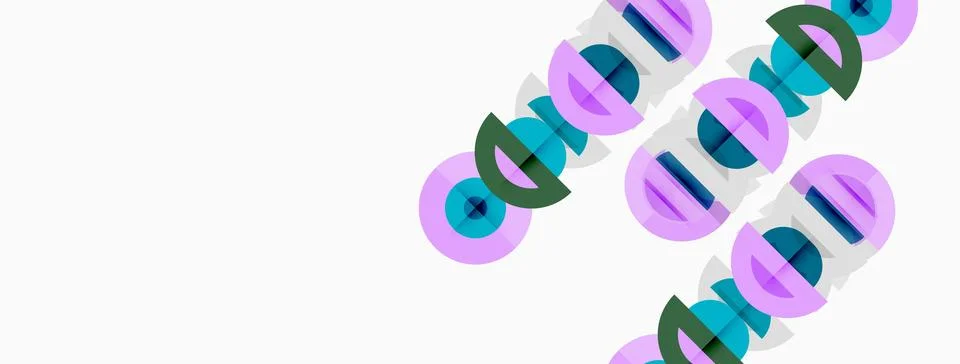 Abstract graphic design features repeated cloud text, purple, teal hues. Illustrazione stock