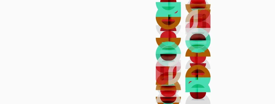 Abstract graphic design features repeated vertical elements. Colors include.. Stockillustratie