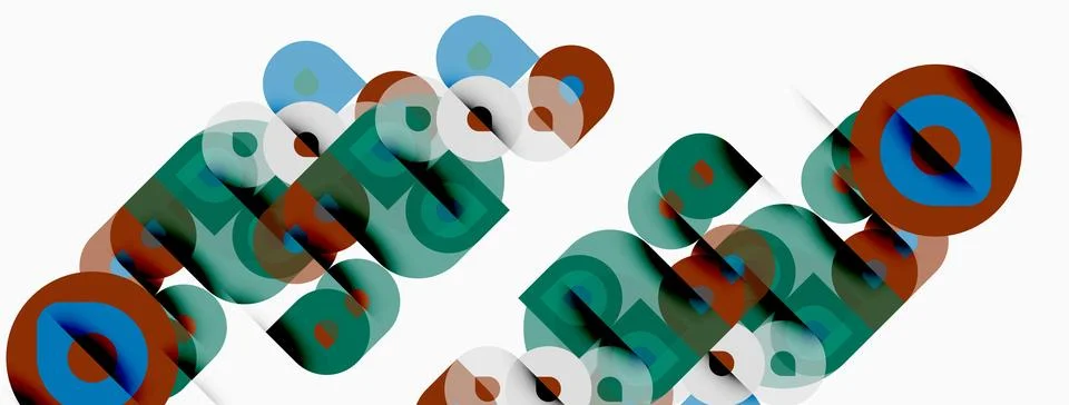 Abstract graphic design features repeated OTTO text elements. Colors include Stockillustratie