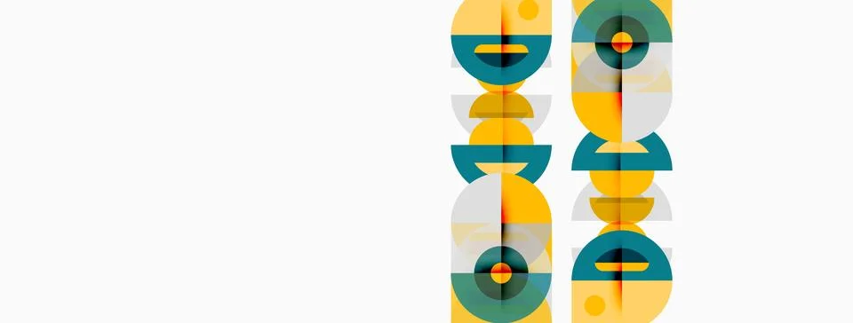 Abstract graphic design features repeating circular patterns. Colors include 스톡 일러스트