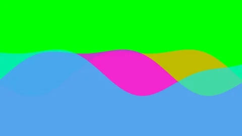 Abstract graphic design featuring vibrant colorful flowing wave patterns Stock Footage 341822459