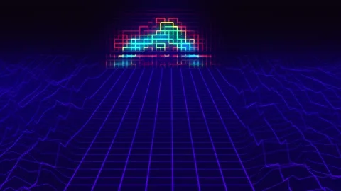 Abstract graphic digital way background Stock Footage 171763321