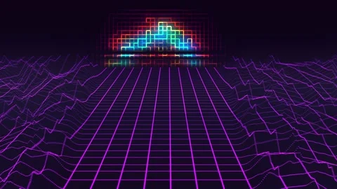 Abstract graphic digital way background Stock Footage 171892330