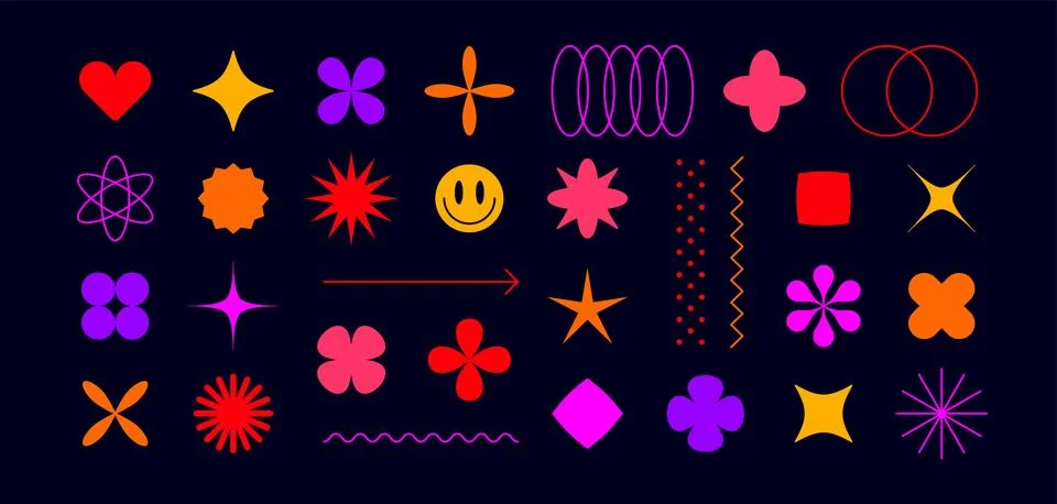 Abstract graphic elements Stock Illustration