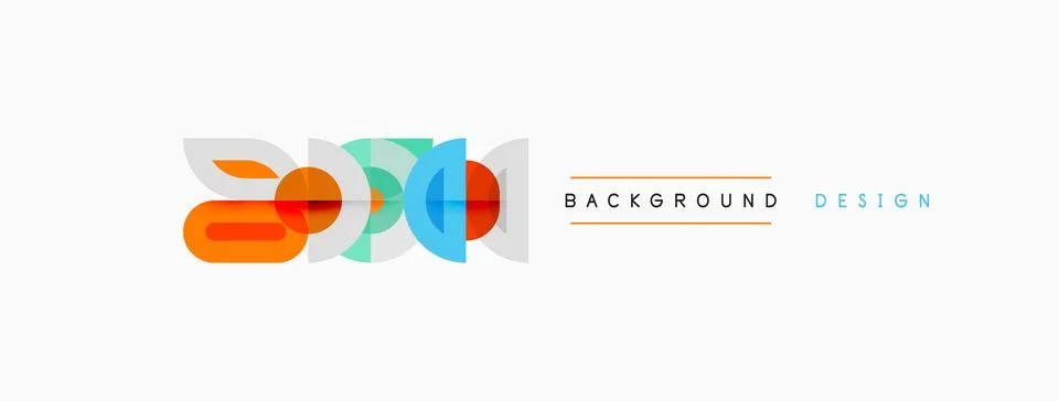 Abstract graphic elements, vibrant colors, modern design. Background suggests Stock Illustration